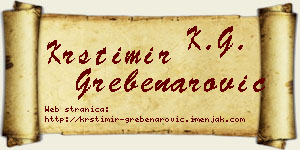 Krstimir Grebenarović vizit kartica